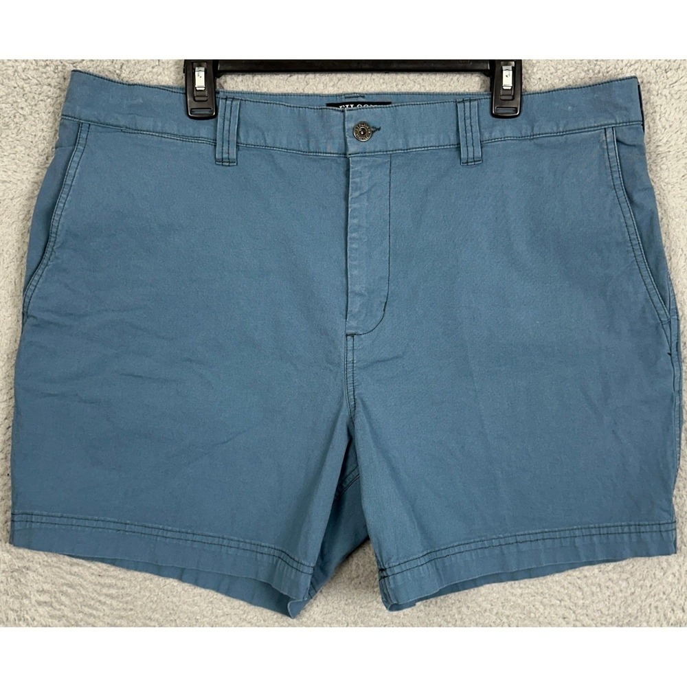 Filson Shorts Mens 40 Dark Blue Khakis Chino Flat Front Stretch Casual Outdoor